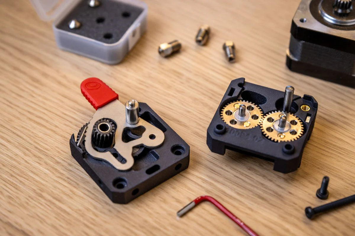 How LGX eXtruder's lever tensioning works?